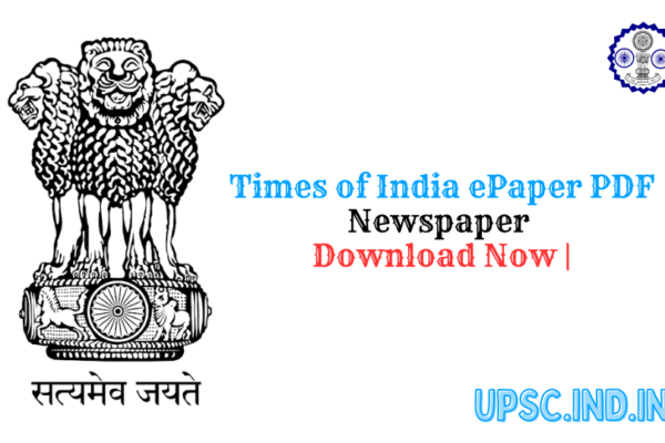 Times of India ePaper PDF