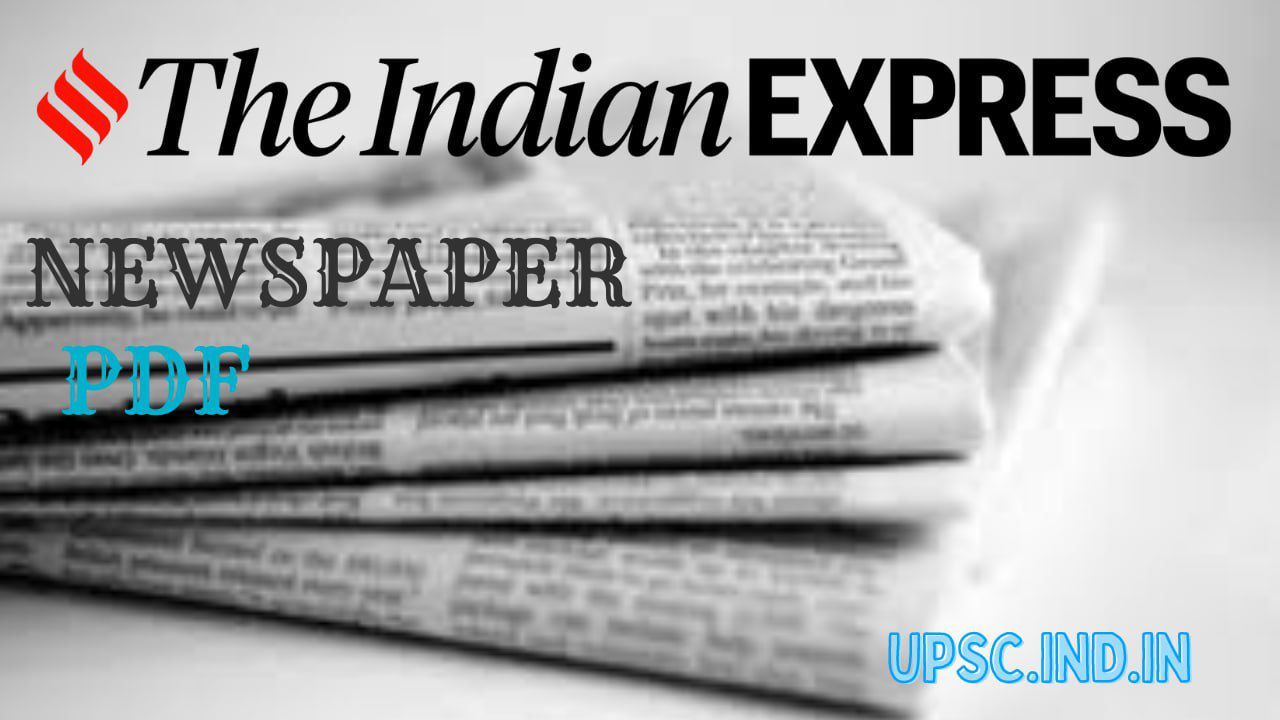 Art of Reading The Indian Express Newspaper