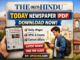 The Hindu Today Newspaper PDF