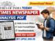 times of india today newspaper analysis pdf