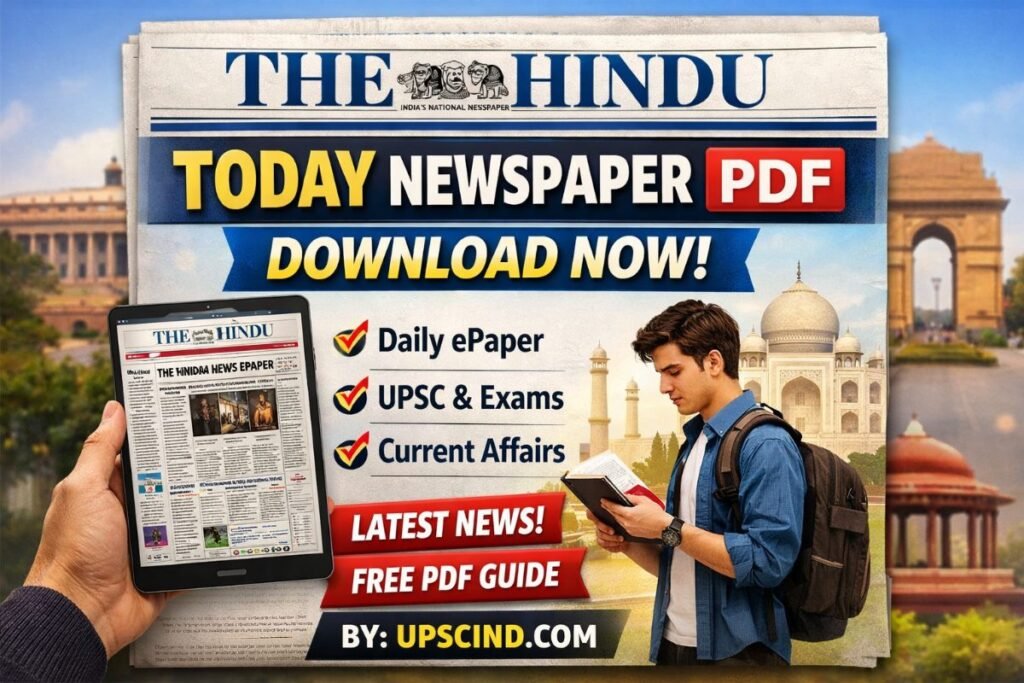 The Hindu Today Newspaper PDF