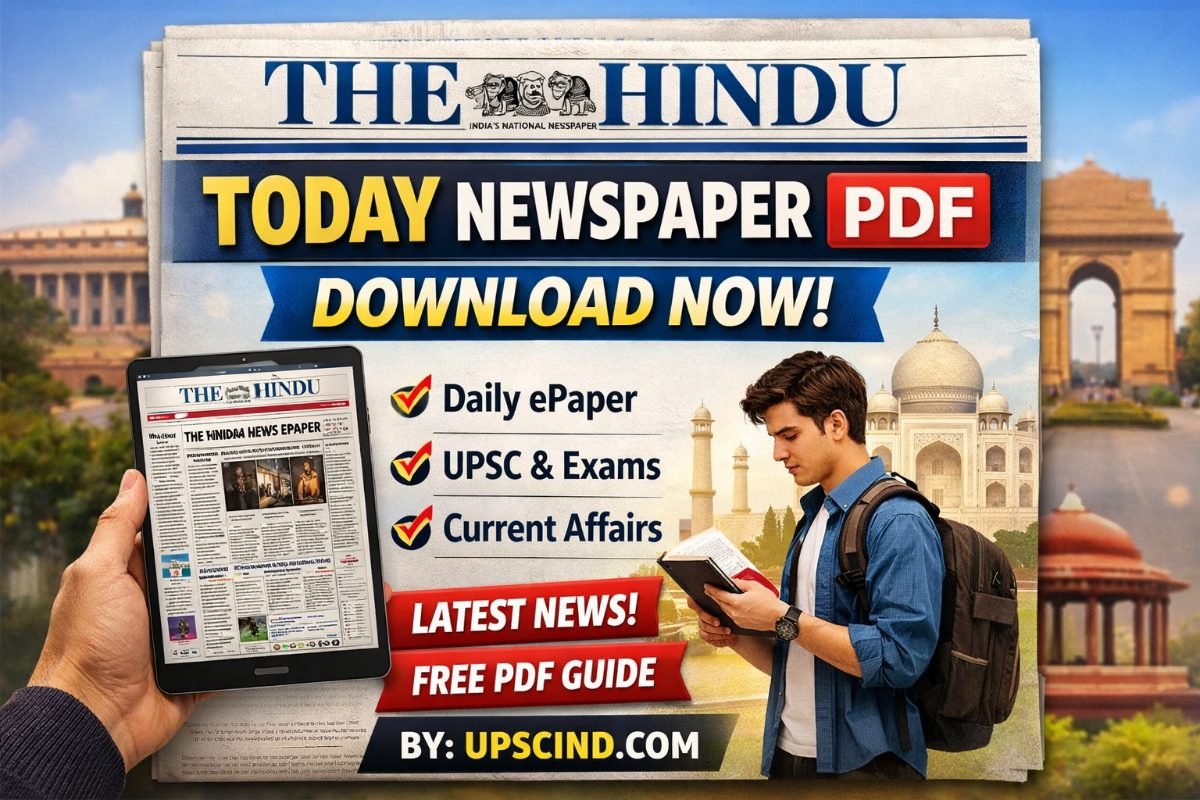 The Hindu Today PDF - how to read and download today's The Hindu ePaper legally for UPSC