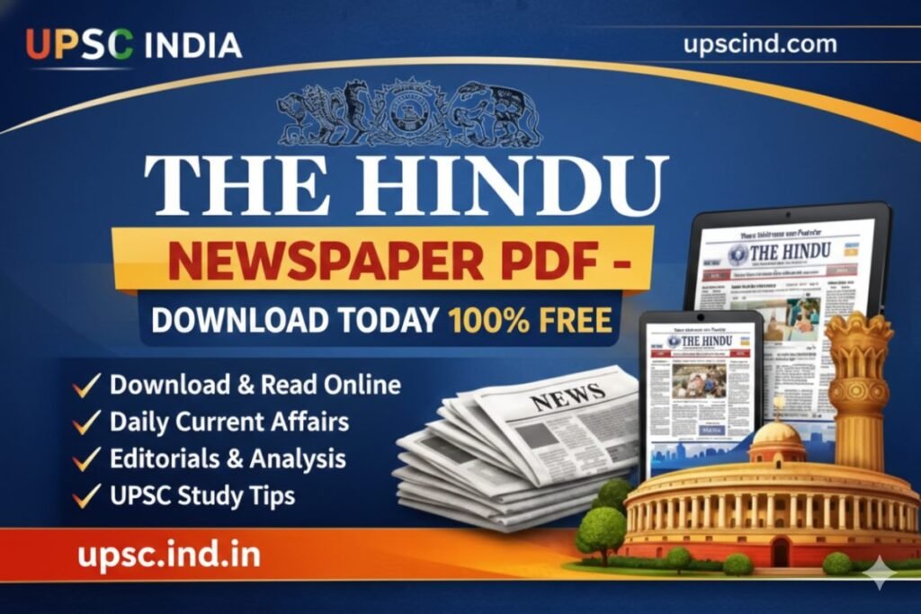 The Hindu Newspaper PDF