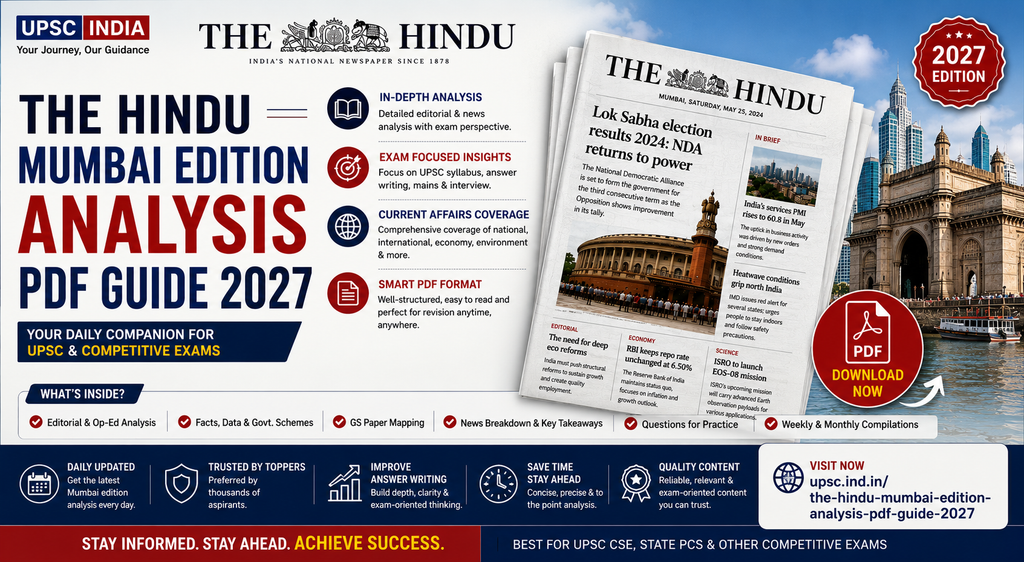 The Hindu Mumbai Edition Analysis PDF
